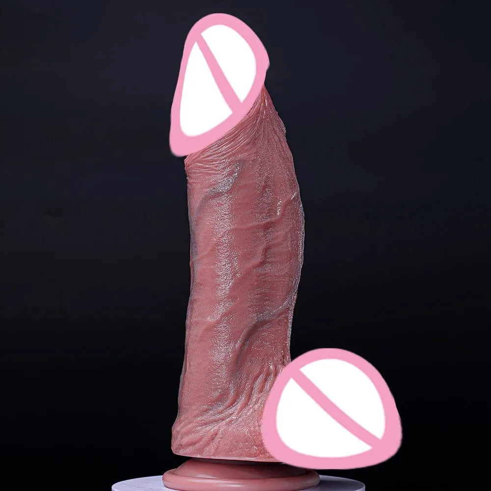 Fat Realistic Dildo Big Real Skin Silicone Huge Thick Dildo Giant Anal Soft Dildos with Suction Cup for Women Men G-spot Sex Toy — image 6