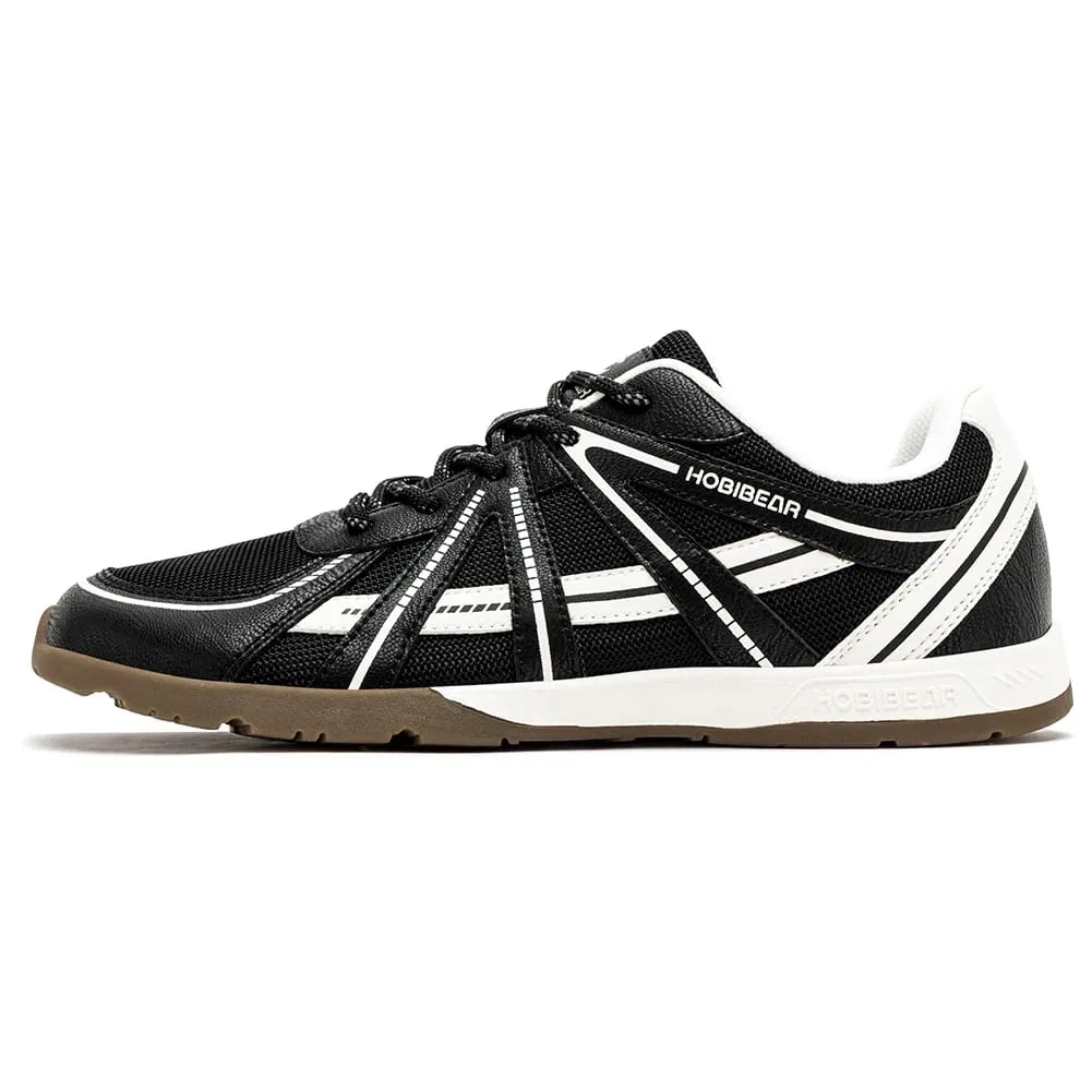 Wide Toe Box Walking Shoes Unisex Barefoot Cross Training Sneakers Classic Retro Lace-Up Running Shoes