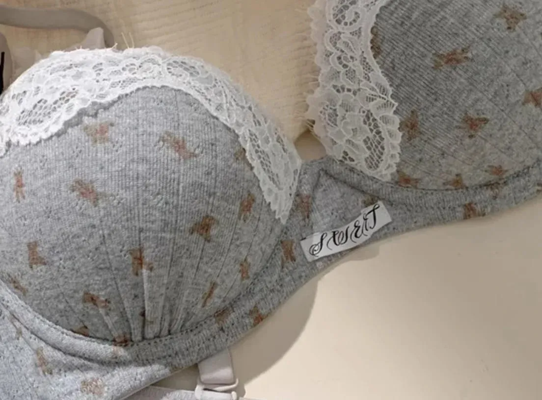 Sexy Lace Lingerie Set for Women Push Up Bra & Panty Set Summer Cute Underwear — image 6