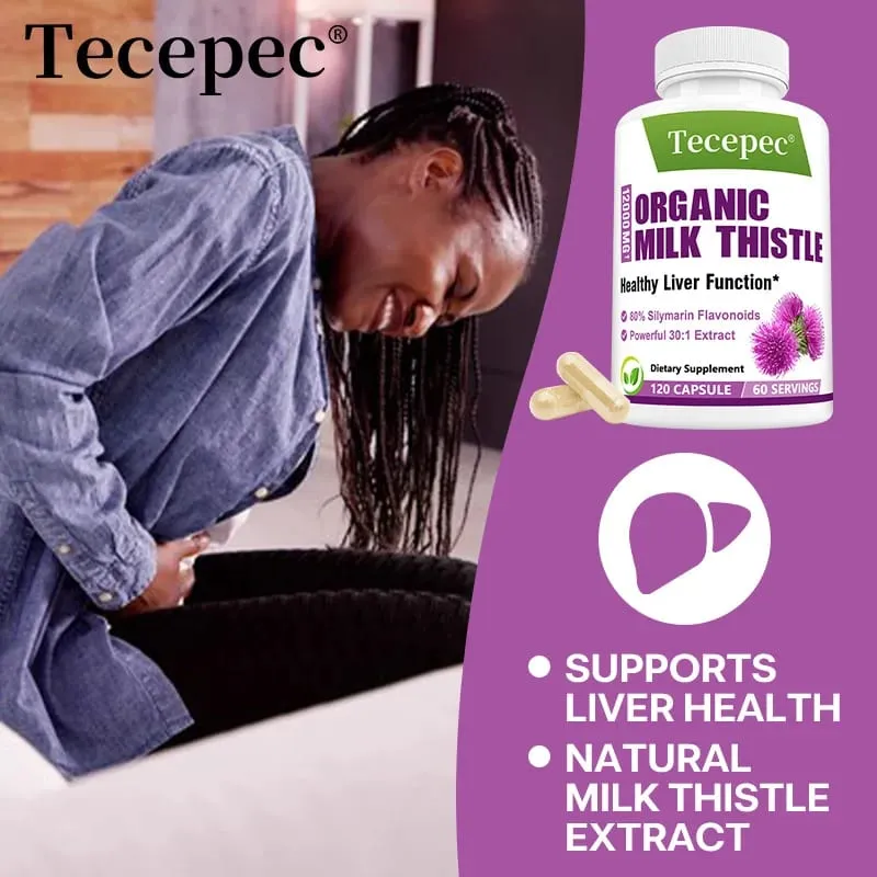 Milk Thistle Capsules Antioxidant Support Healthy Liver Function Detox Cleanse Cardiovascular Care Skin Health & Immunity — image 5