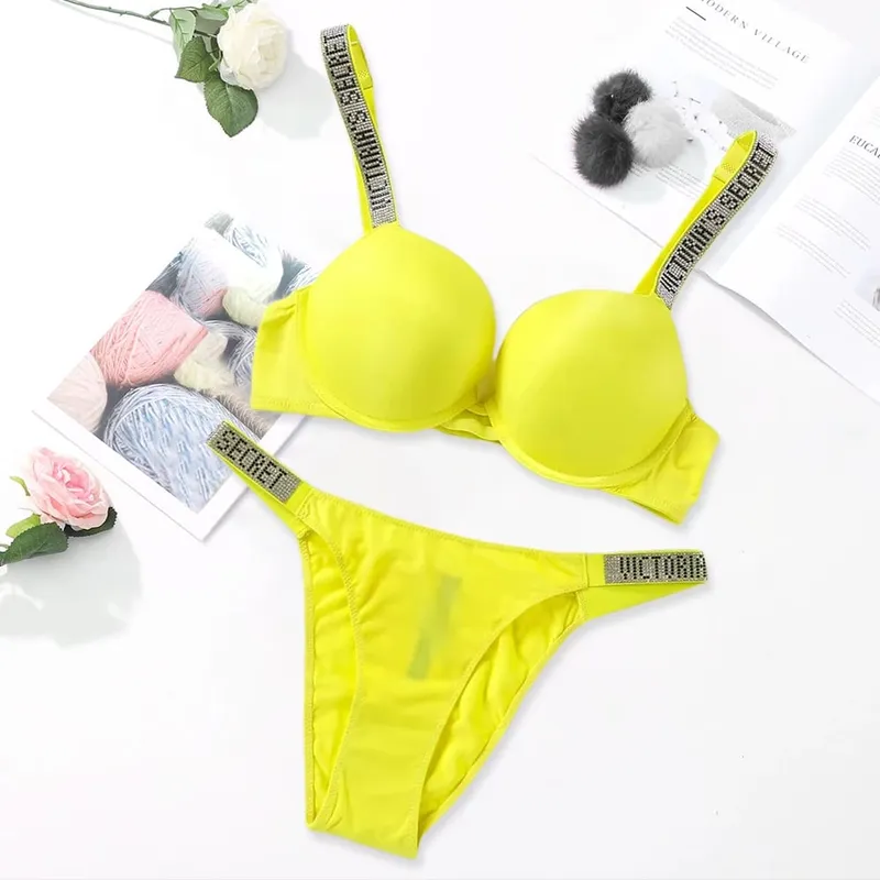 Victoria's Secret Women's Fashion Lingerie Set Sexy Breathable Soft Versatile Shapewear Sexy Lingerie Bra and Panty Set Push Up — image 9