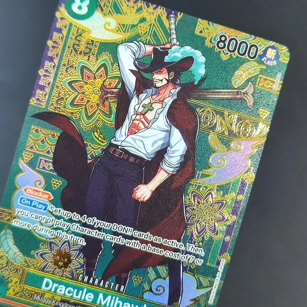 Diy One Piece Op14 Sp Card The Azure Sea Seven Hancock Perona Mihawk Sengoku Kid Killer Sugar English Collection Tcg Anime Card