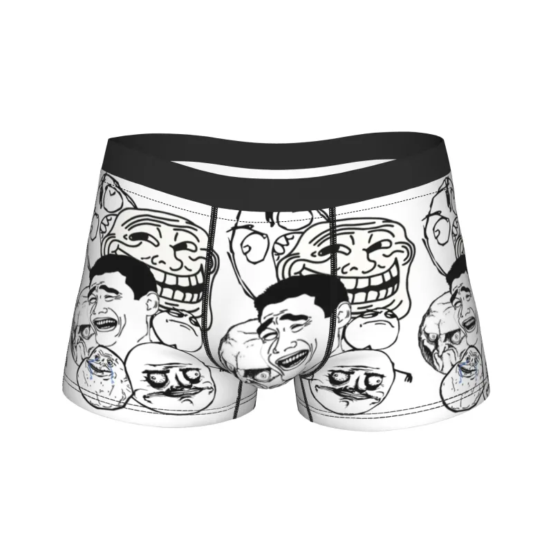 Rage การ์ตูน Trollfac Trunk ตลกกระเป๋าชุดชั้นในขายร้อนรูปแบบนักมวยสั้นสบายกางเกงผู้ชาย PLUS ขนาด — image 13