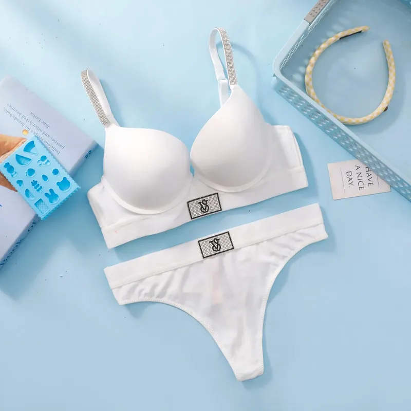Victoria's Secret Women Bra And Panties Set Lace Push Up Wireless Lingerie Comfortable Breathable Underwear Set — image 5