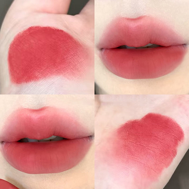 Waterproof Velvet Lipstick Easy To Wear Long-lasting Lipstick Matte Nude Coffee Lip Glaze Non-stick Cup Makeup Lip Tint Cosmetic
