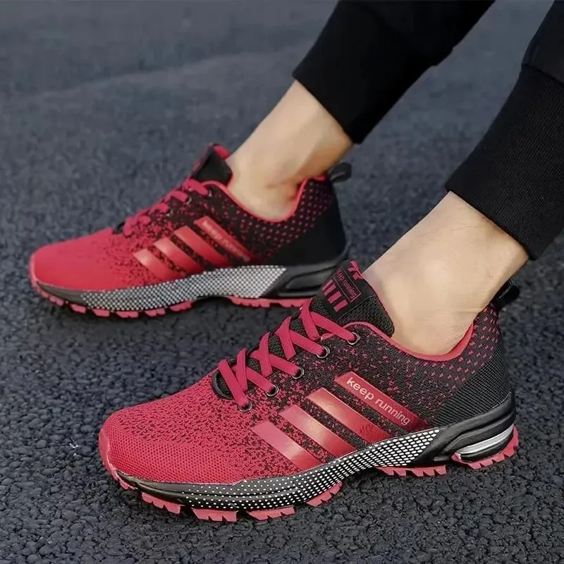 Best Seller! Men's Trendy Knitted Running Shoes Breathable Light Sneakers Anti-Slip Outdoor Casual Mens Shoes Zapatillas Hombre — image 6