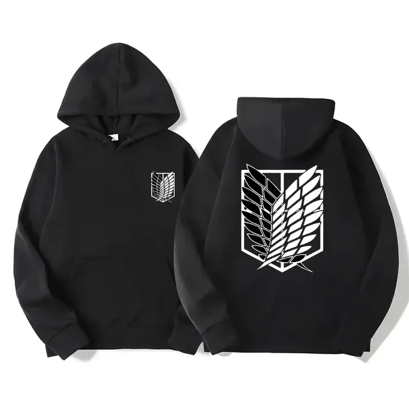 Japan Anime Attack on Titan Men Hoodies Spring Autumn Hip Hop Casual Pullover Top Hoodie Fashion Sweatshirts Jogging Sportswear