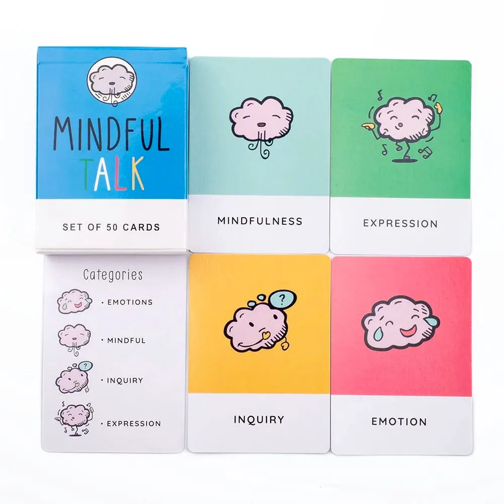 Mindful Talk Board Game 50 Cards Ice Breaker Social Gathering Closer Friends Funny and Meaningful Party Game — image 5