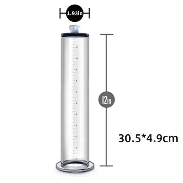 Male Penes Pump Manual Vacuum Penis Enlarger Mga Sex Toys Para sa Lalaki Pagpapalaki ng Penis Penile Extender Trainer Mga Matanda na Mga Produktong Sex 30cm