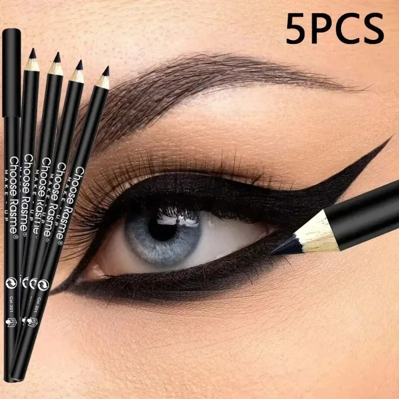 1-20Pcs Waterproof Black Eyeliner Pencils -Smudge-Proof Long-Lasting & Beginner-Friendly Smooth High Pigmented Punk Eye Makeup