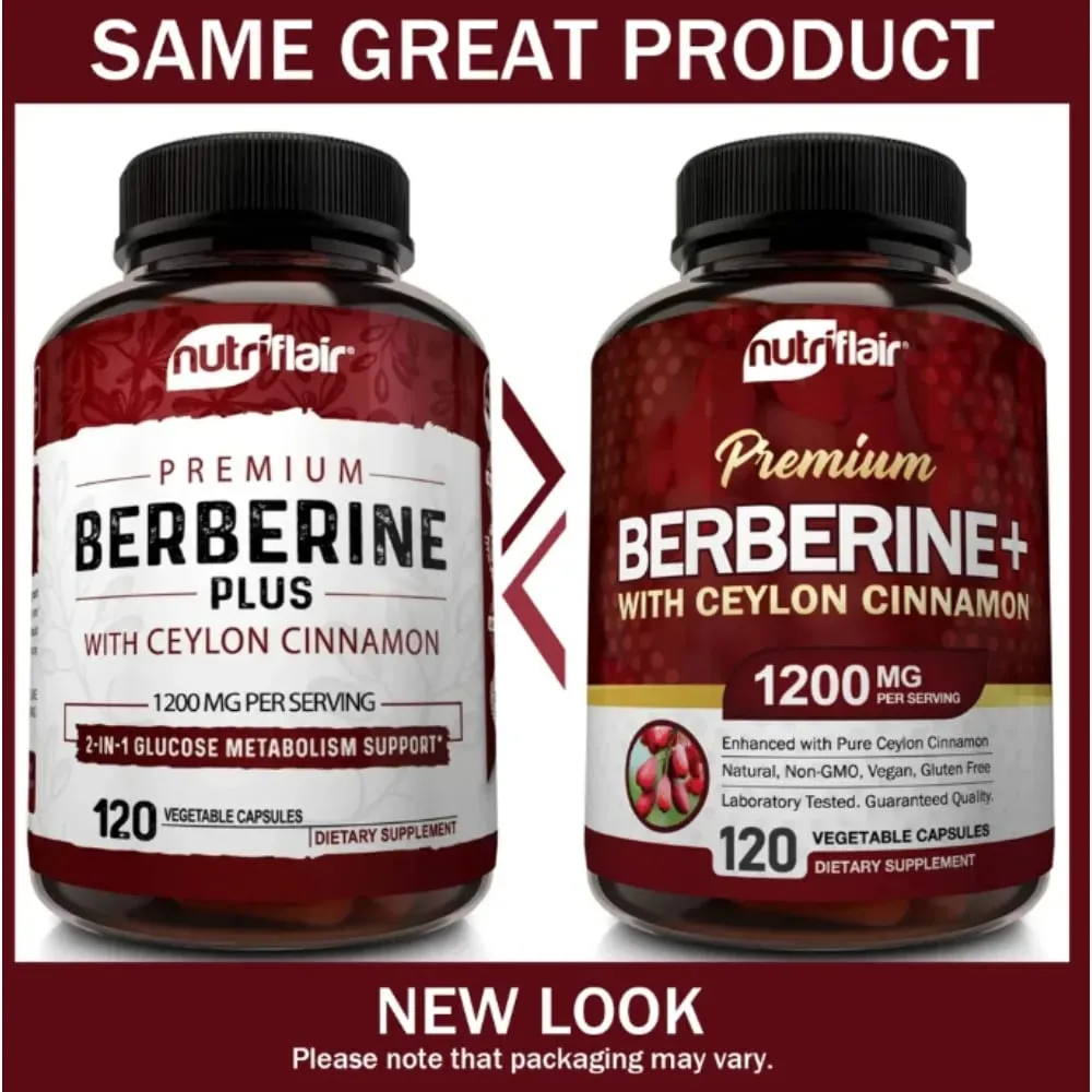 Premium Berberine HCl Pure Ceylon Cinnamon Extract Blood Sugar Balance Cardiovascular Health Supports Heart Health — image 2