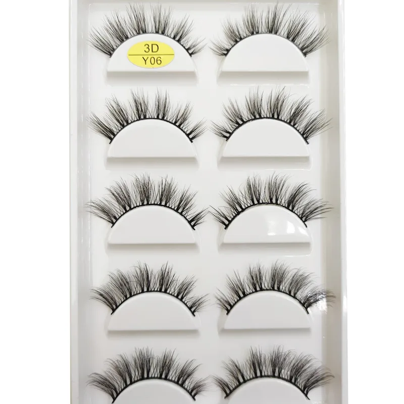 5 pares de pestañas postizas de visón 3D naturales suaves y esponjosas pestañas postizas de ojos maquillaje pestañas belleza gato Cilios 9 estilos
