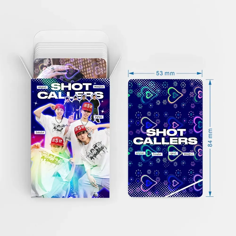 60pcs LNGSHOT New Album SHOT CALLERS Photocards Stickers Kpop Merch Lomo Cards Set Fans Collection Cards Giftsi — image 6