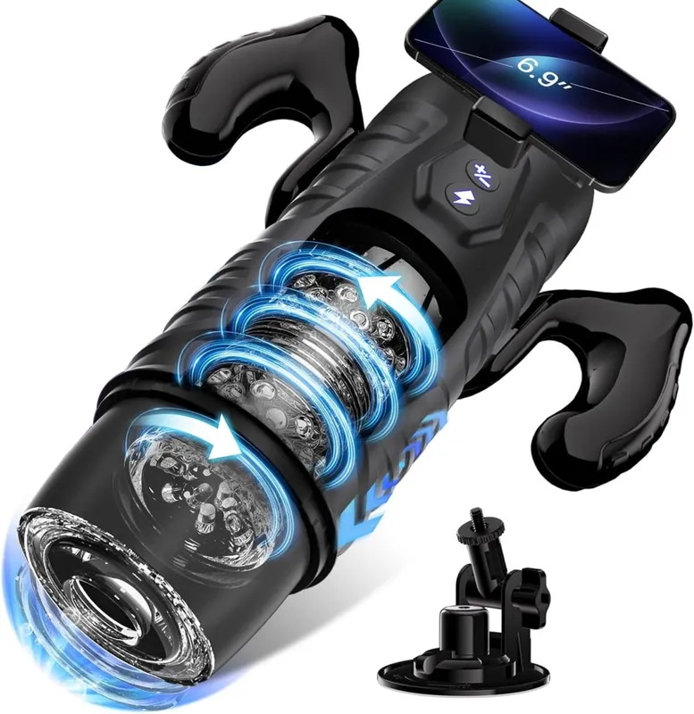 Telescopic Rotation Masturbator Cup Penis Pump for Men Blowjob Vagina Adult Sex Toy Piston Automatic Thrusting Male Mastubator — image 11