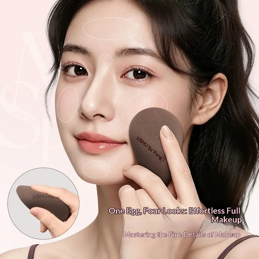 2PCS Finger Shape Makeup Sponge Set Precision Detail Face Cosmetic Tool Reusable Cosmetic Puff for Foundation Highlighter