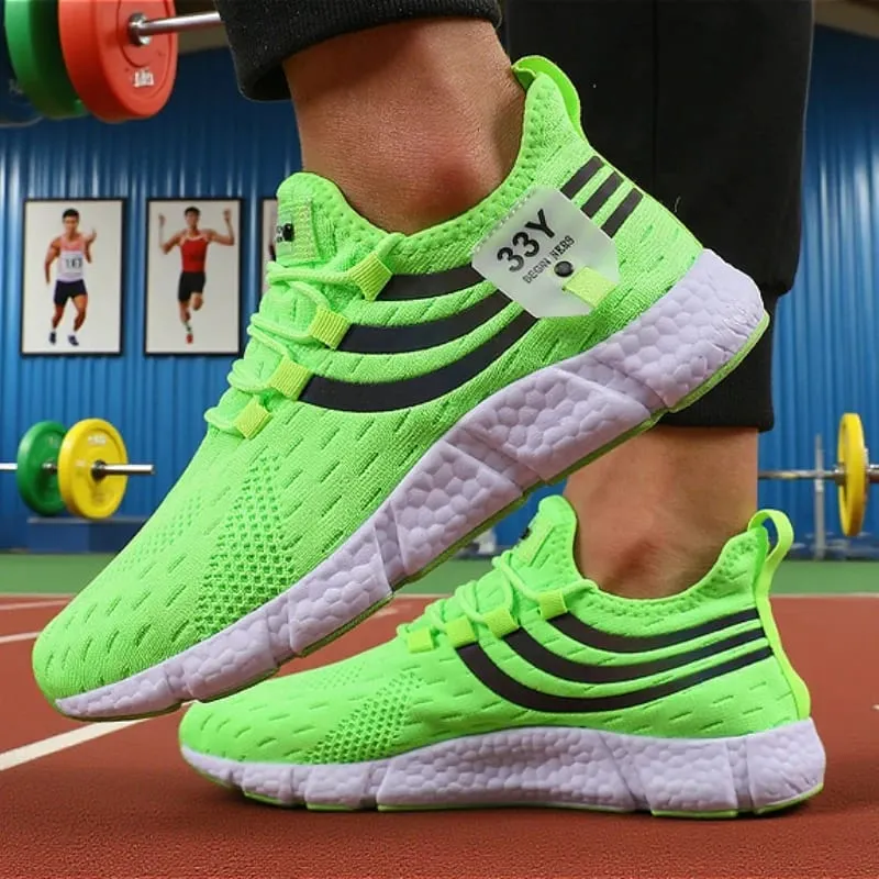 Men's Mesh Sneakers Lightweight Comfortable Soft Breathable Running Shoes Athletic Jogging Tenis Multi Colored Walking Shoes Men — image 9