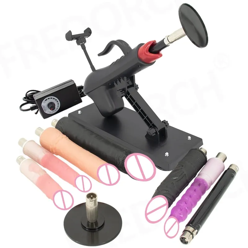 Fredorch Automatic Retractable Sex Pumping Gun Machine with Dildo For Male and Female Masturbation Sex Toy 450 Stroke per minute — image 17