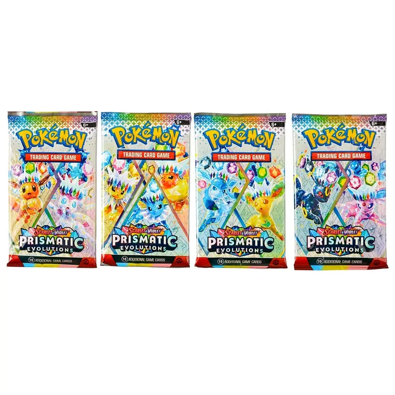 360Pcs English Pokémon TCG: Prismatic Evolutions Scarlet Violet Box Pokémon trade card 36 Pack Box gift