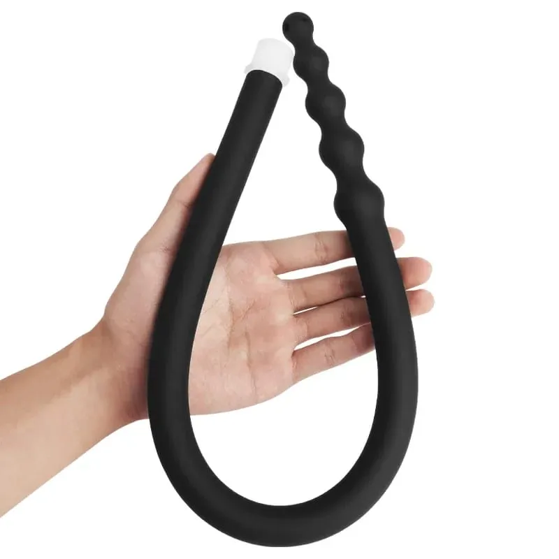 Silikone Lange 58 cm Anal Perler Plug Dilator Douche Klyster Vagina Rensesæt Buttplug Sprøjte Brusehoved Gay Sex Legetøj Til Par