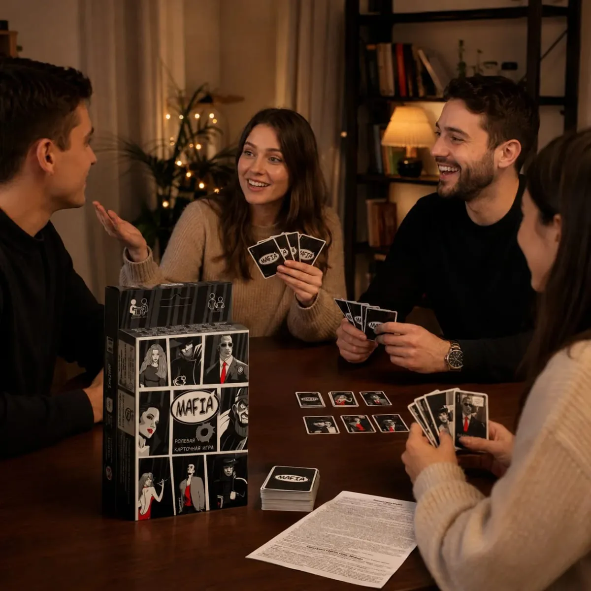 BestsellingKid-Approved MAFIA Card Game-Fun Role-Playing Interactive Game for Adults & Teens Party Entertainment-RussianVersion — image 6