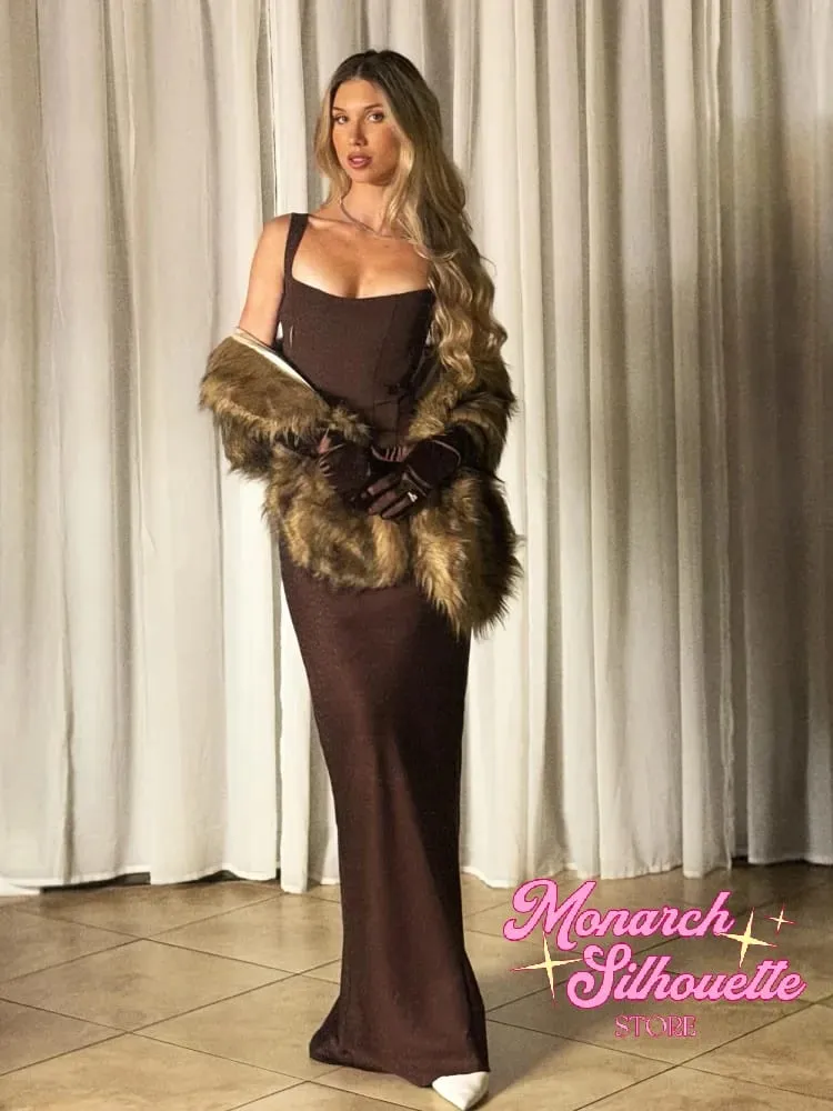 Sexy Luxury Pleated Sling Long Dress Women Elegant Solid Sleeveless Slim Fit Maxi Dresses 2026 Shinny Daily Lady Vestidos New — image 2