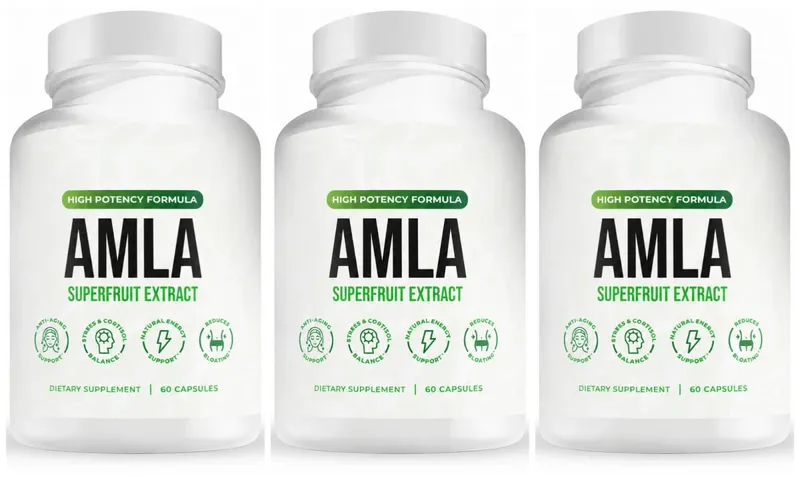 Amla Fruit Extract 1000mg Capsules Superfruit Supplement Energy Support 60 Capsules 30 Servings Vegan Non-GMO Gluten Free — image 9