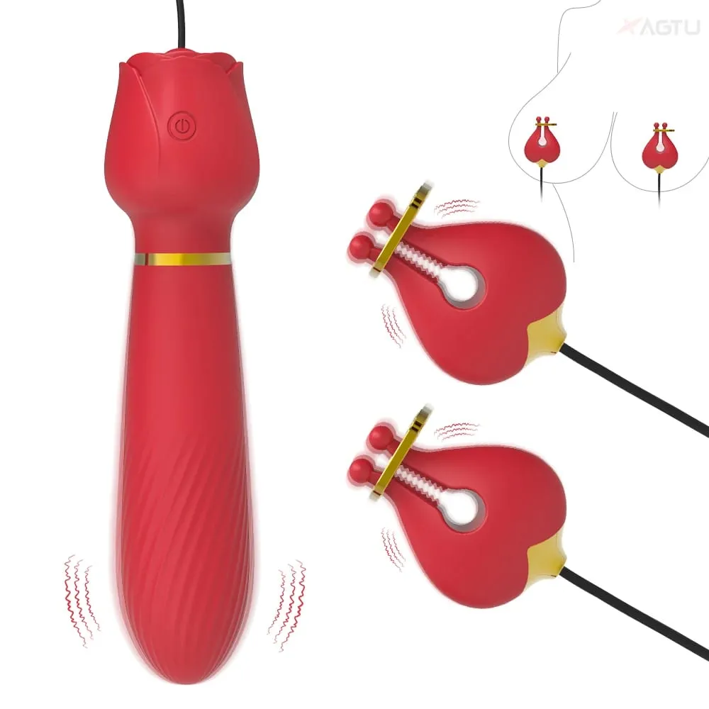 ของเล่นNipple Vibrator Clamps Vibrating BreastคลิปNipple Stimulatorการเจาะช่องคลอดไข่ของเล่นสำหรับผู้หญิงคู่