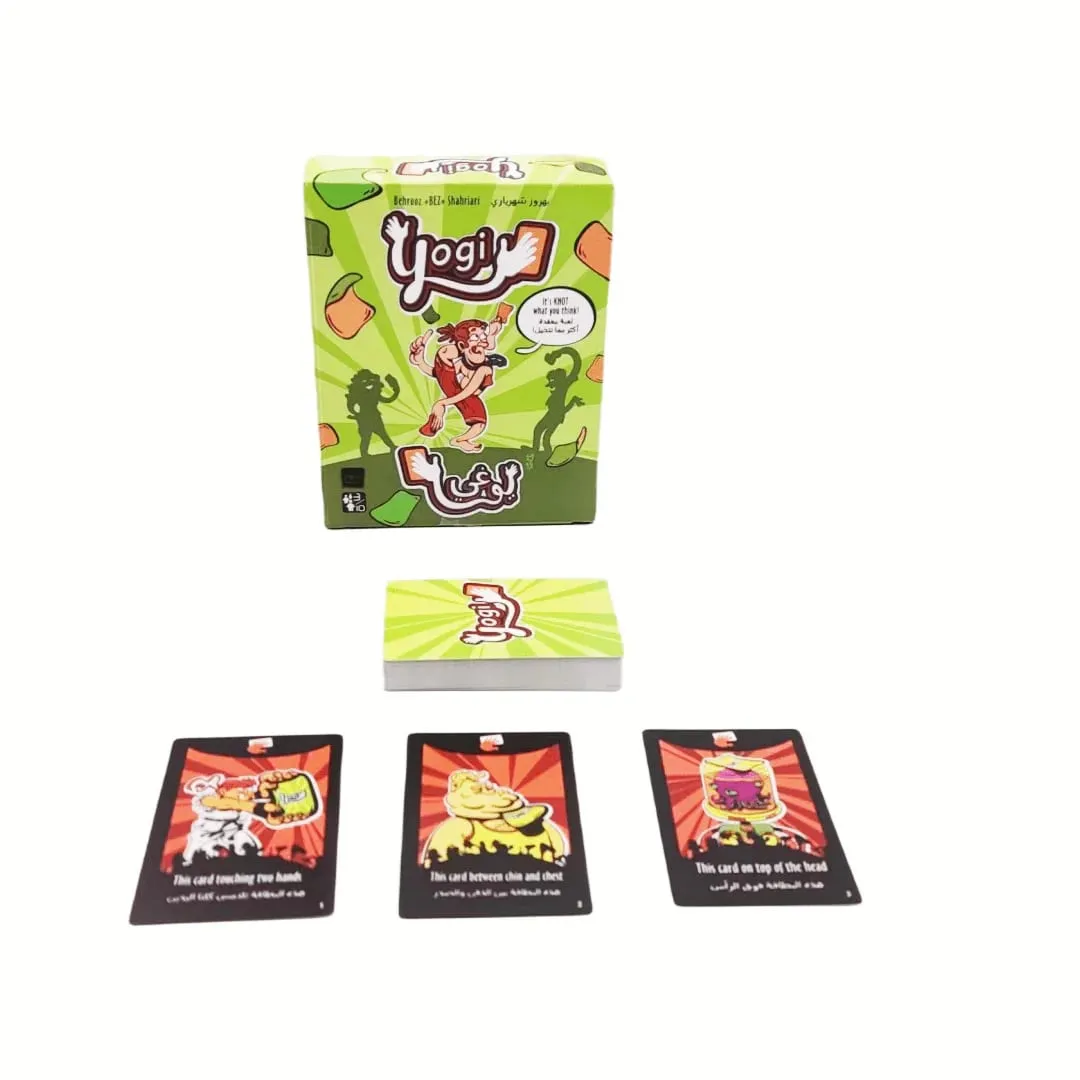 《Yogi: Fun Physical Interaction Card Game》 – A Zany Arabic Card Game of Wild Upper-Body Contortions (Yoga-Inspired Silly Moves) — image 1