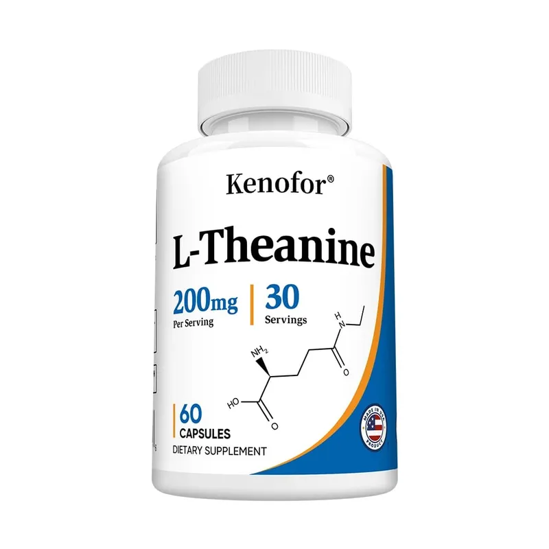 L-Theanine 200 Mg Extra Strength Theanine Supplement – Focus and Relaxation Support Improved Sleep Non-GMO and Gluten-Free — image 9