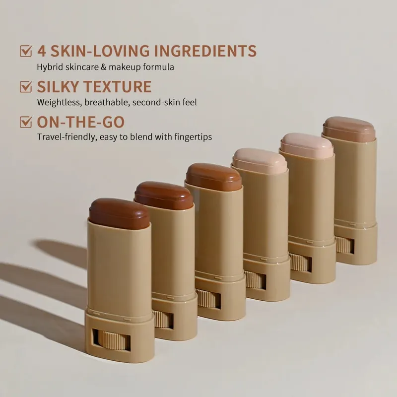 Blur Magnet Primer & Penghapus Foundation Stick Tahan Lama Meminimalkan Pori-pori Wajah Halus Kontrol Minyak Matte Hadiah Natal