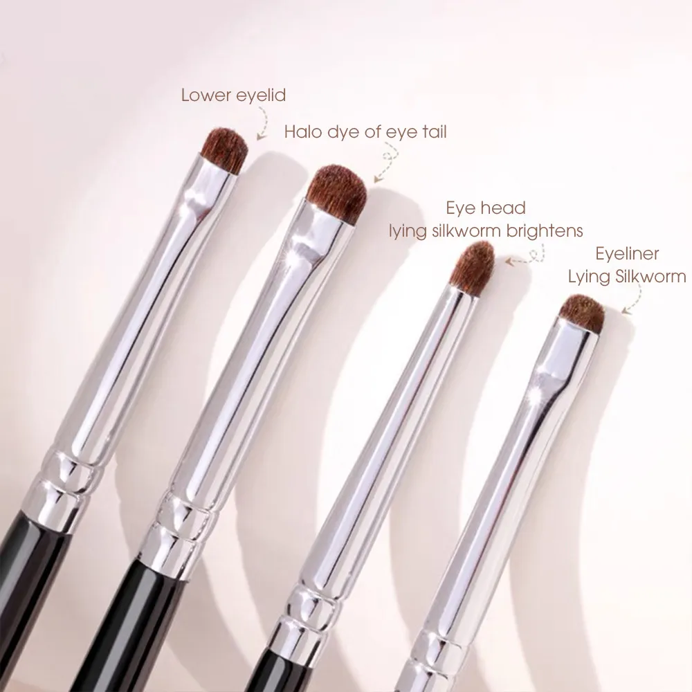 Detail small Eyeshadow Make up brush Pony hair Precision Eye shadow Makeup brushes Tapered Smudge cosmetic tools — image 3