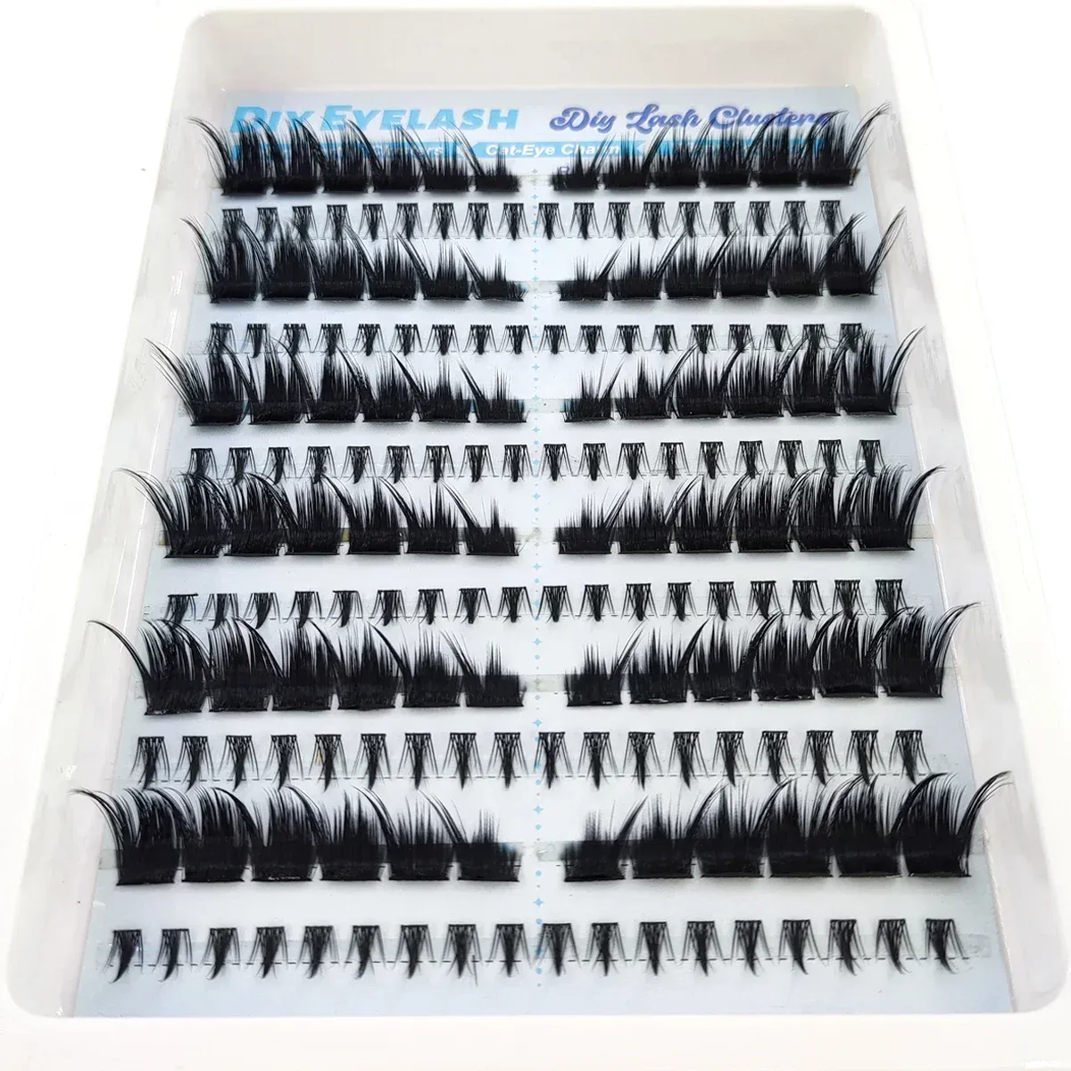 new dramatic diagonal fly eyelash cluster eyelash extension bottom eyelash artificial mink strip single eyelash cat eye — image 4