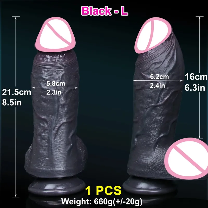 ผิวที่สมจริงนุ่มหนาDildoซิลิโคนคู่อวัยวะเพศชายขนาดเล็กผู้หญิงMan Anal Sex Toyดูดถ้วยDick Big Glans Masturbators Cock