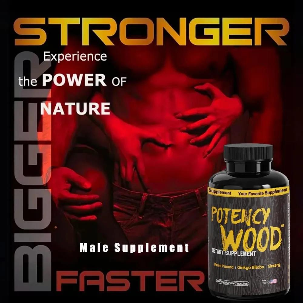 Potency Wood Vitality Boost Capsules - Energy Libido Focus Supplement - Ginseng Ashwagandha Herbal Supplements 60 Capsules — image 5