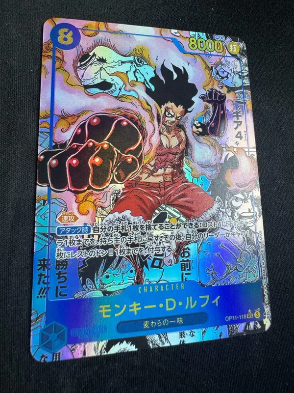 ONE PIECE Roronoa Zoro Monkey D. Luffy כרטיס אוסף תוצרת בית בגרסה יפנית אנגלית צעצועים מתנת יום הולדת לחג המולד — image 25