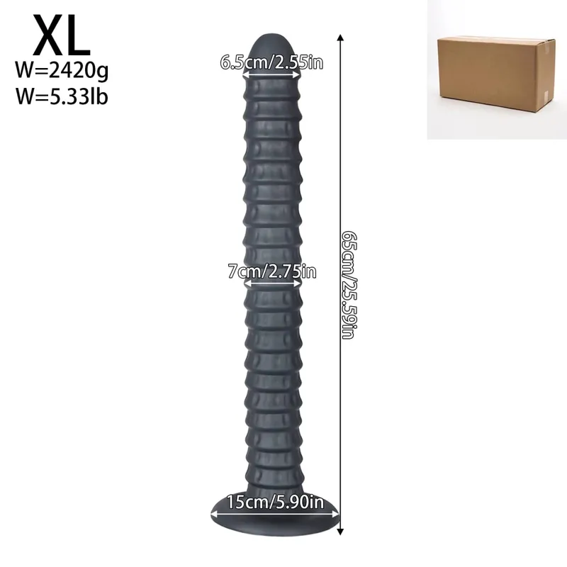 Silicone Soft Big Long Butt Plug Huge Long Anal Plug Dilator Prostate Massager Sex Toy Huge Anal Butt Training For Women Men Gay — image 10