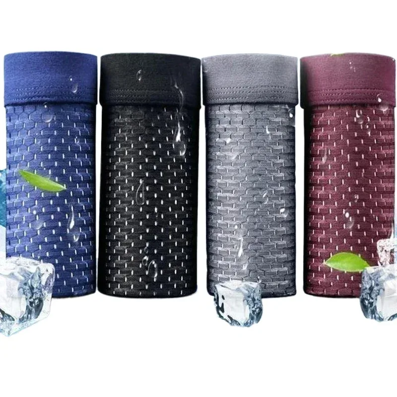 4Pcs Men's Boxer Briefs Ultra Soft Anti Odor Underwear Breathable Mesh with Ventilation Holes Stretch Comfort for Daily — image 2