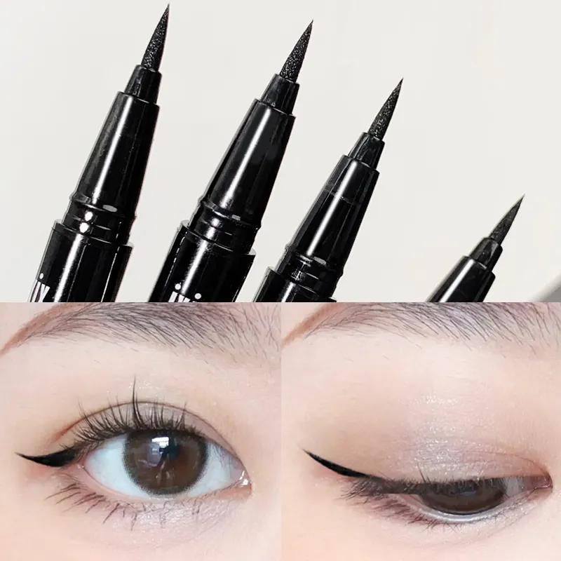 2 Colors Eye Makeup Liquid Eyeliner Long Lasting Waterproof and Non Fading Beauty Make Up Tools Quick Dry Non Halo Dye Eyeliner — image 4