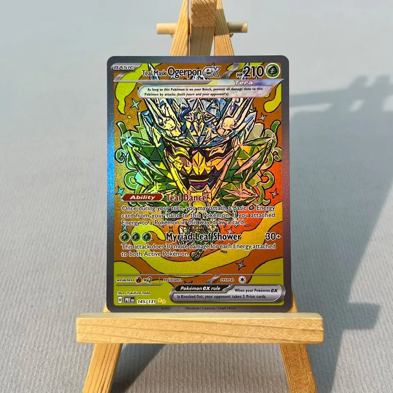 PRE PTCG5-001 Tcg proxy PKM Cards Vaporeon ex Espeon ex Rare Collection Battle Toys Gifts for Hobbies home play — image 10