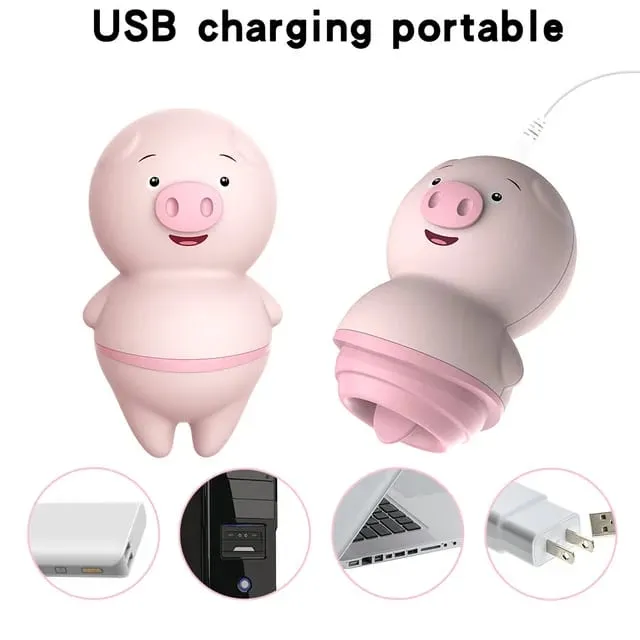 Female Tongue Licking Clitoris Sucking Vibrators Piggy G Spot Vagina Massager Vacuum Stimulator Sex Toys for Women Adults Goods — image 8