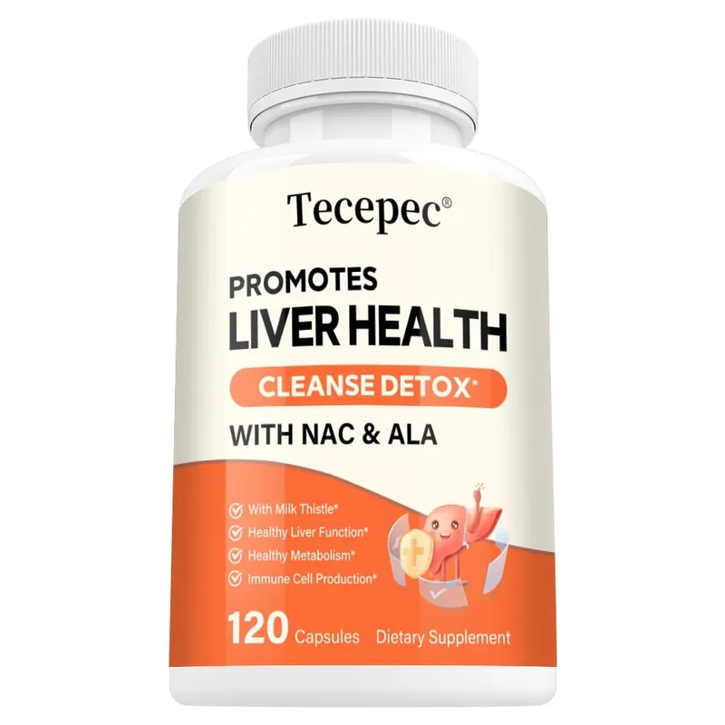 Milk Thistle Extract Capsule พร้อม NAC สำหรับการดีท็อกซ์สารต้านอนุมูลอิสระและทำความสะอาดการทำงานของสุขภาพตับสนับสนุนอาหารเสริมสมุนไพร