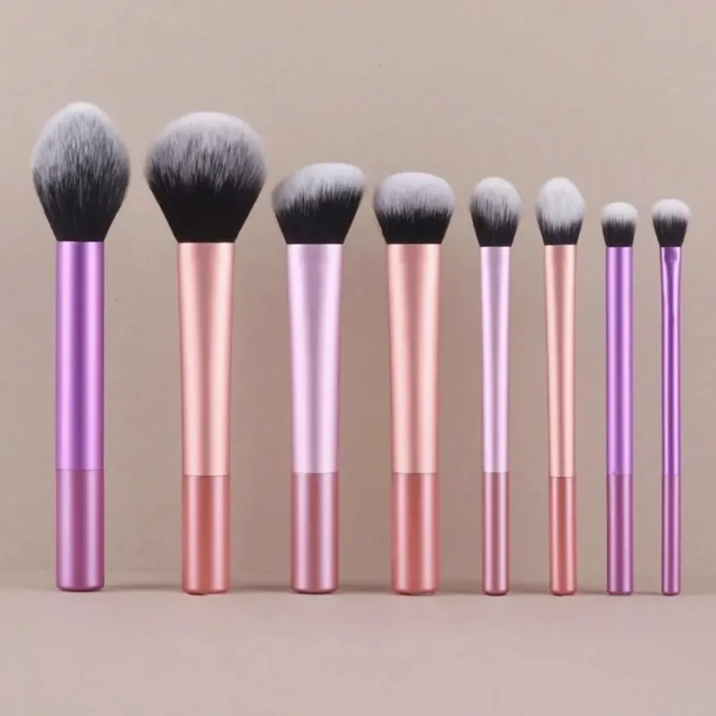 8Pcs Soft Synthetic Hair Makeup Brush Set Foundation Blush Eyeshadow Multi-purpose Cosmetic Beauty Tools