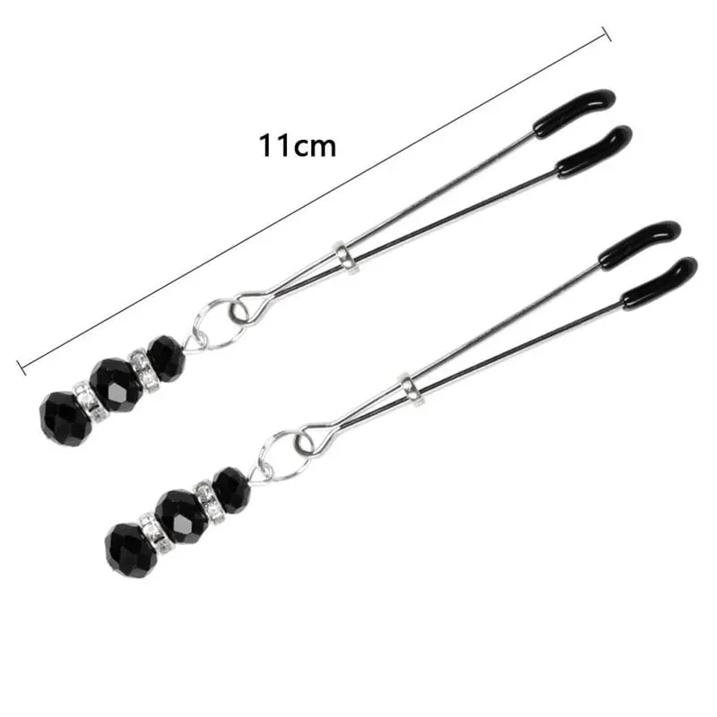 Sexy Flirt Nipple Clamps Breast-fed Sex Toys BDSM Labia Breast Stimulation Massager Nipple Clamps With Chain Clips Fetish Slave — image 4
