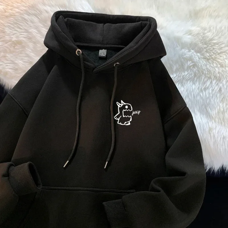 Men's Spring Autumn Hoodie 2026 Fashion Brand Personalized Monster Print Top Multi-Functional Casual Streetwear — image 2