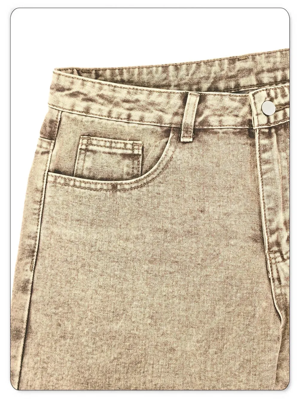Men's Stir Fried Snowflake Baggy Wide Leg Jeans Simple Affordable Luxury Denim Pants Suitable for Work and Casual Wear — image 8