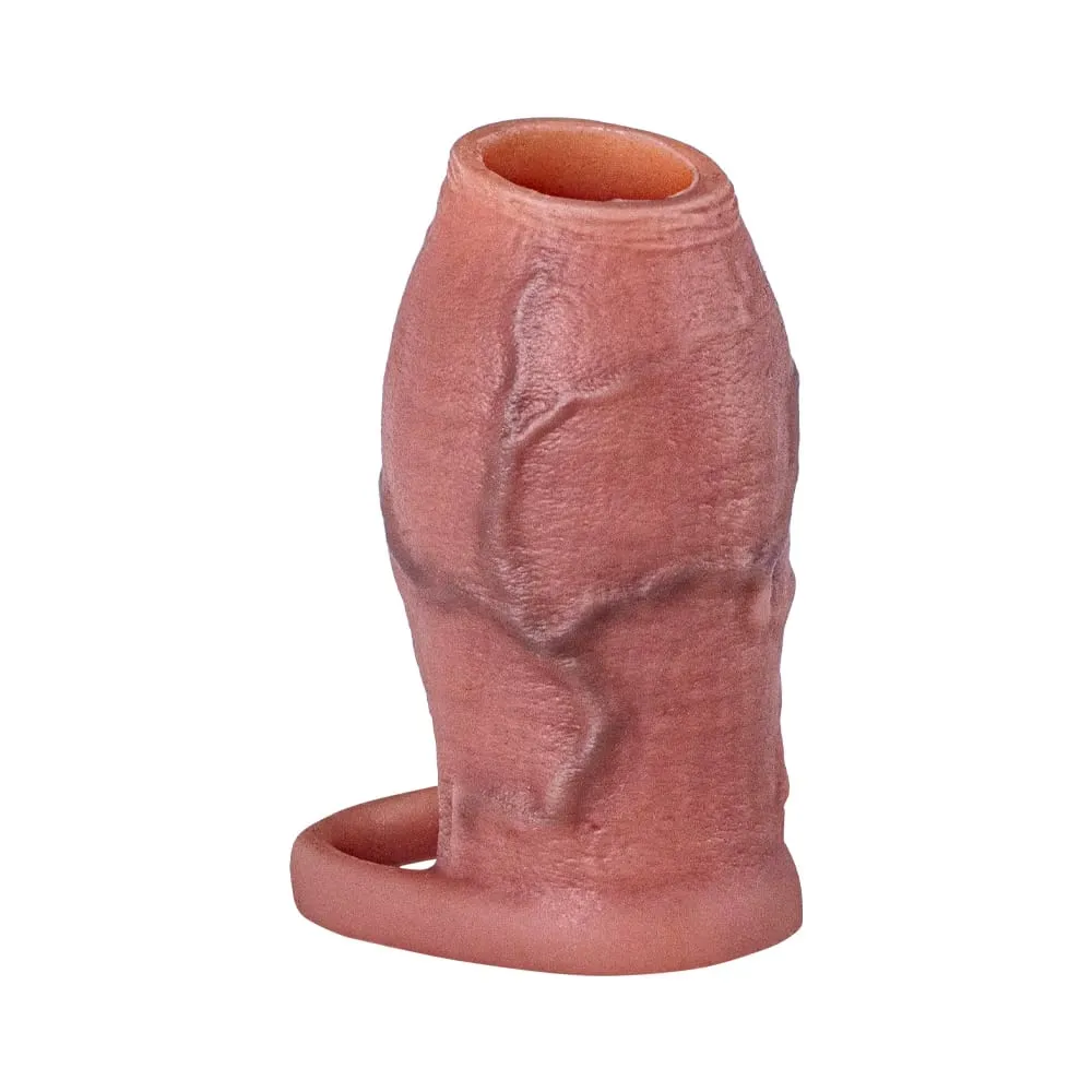 Enlarged and Thicken Cock Sleeve Lock Sperm Penis Ring Adult Men Sex Toy Soft Silicone Dick Sleeve Enlargement Male 18+ Sexy Toy — image 6