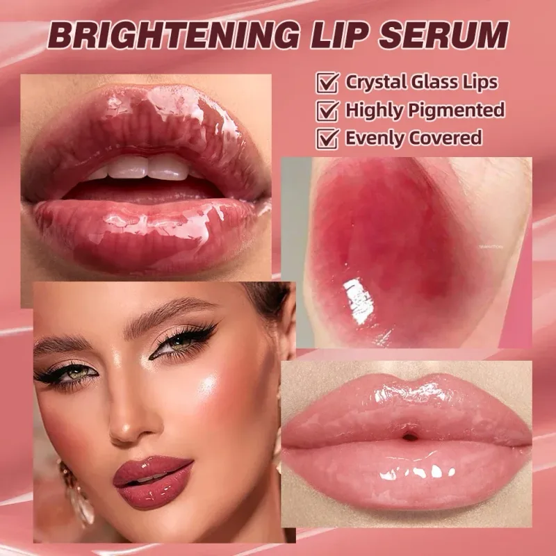 4 na Kulay Mirror Pearl Fine Shimmering Hydrating Pipe Lip Gloss Moisturizing Crystal Gloss Lip Glaze Layering Lip Makeup — image 5