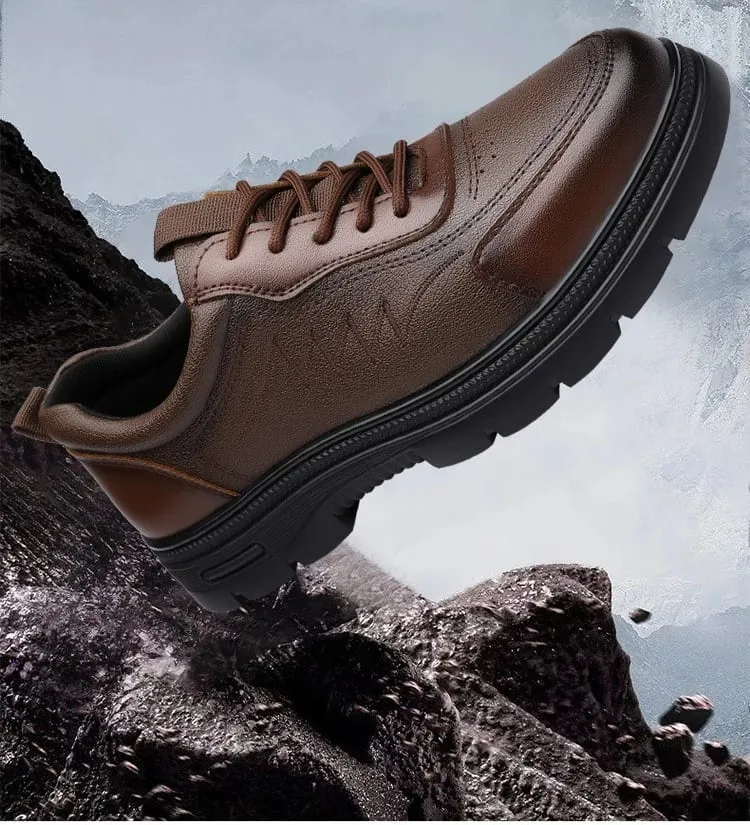 Spring Autumn New Business Leather Shoes for Men Lace Designer Fashion Casual Platform Shoes Male Solid Color Elegant Shoe Man — image 9