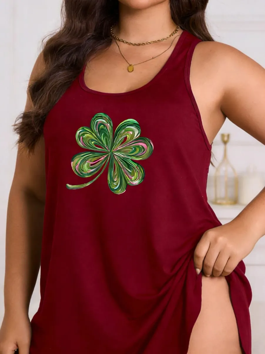 St. Patrick's Day print short-sleeved dress short-sleeved round-neck casual dress suitable for summer women's clothing — image 5