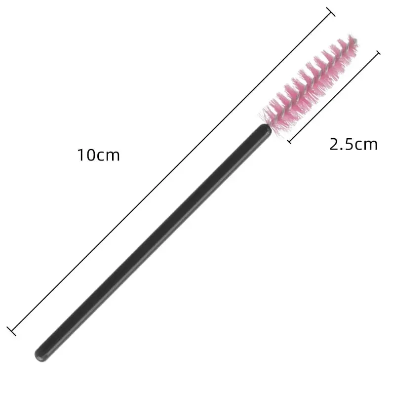 50/500 件一次性眉毛睫毛刷棒睫毛線軸塗抹器睫毛延長化妝工具批發